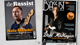 Nieuw cover ontwerp voor de restyling van de Bassist